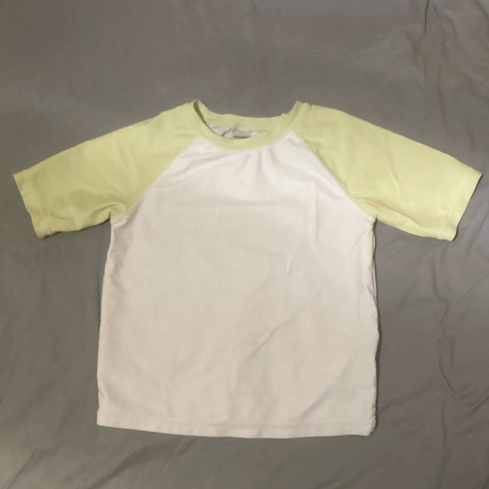Boy’s 4T Old Navy Swim Shirt- White and Green